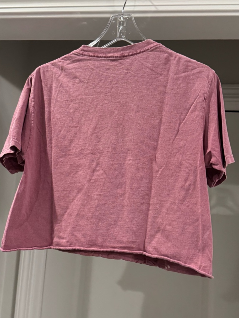 Pink Cheetah Graphic Cropped Woman’s Tee - Picture 5 of 8